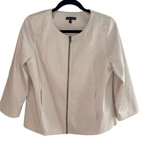 Eileen Fisher raime silk lined jacket in ivory